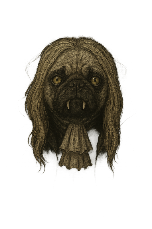 Vampire Pug (Blonde) T Shirt