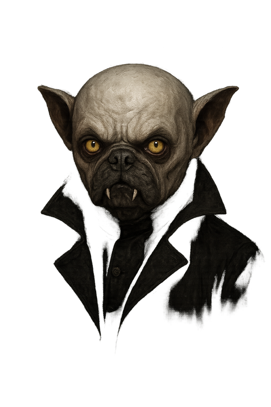 Vampire Pug (Nosferatu) T Shirt