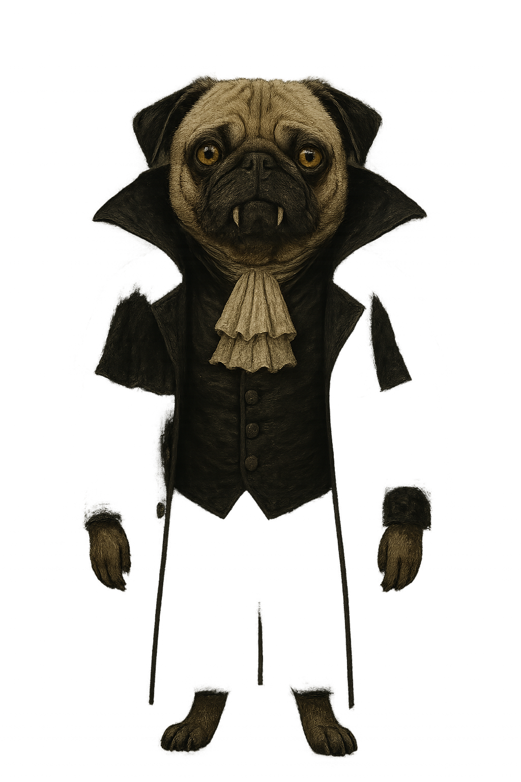 Vampire Pug Victorian Attire